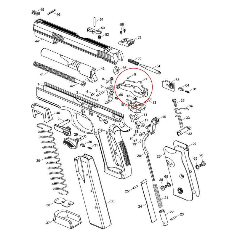 CZ SP-01 Trigger Bar