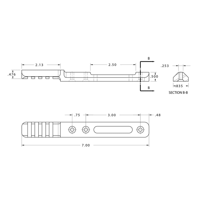 BT63 Nose Rail