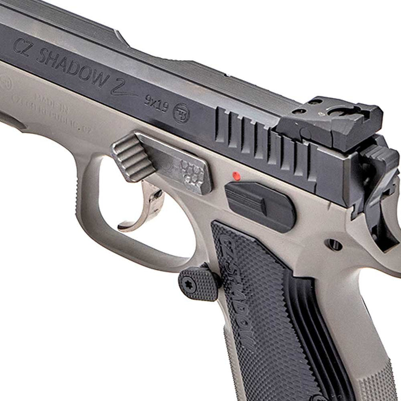 Slide Stop with Thumb Rest for CZ Shadow 2 - Grey