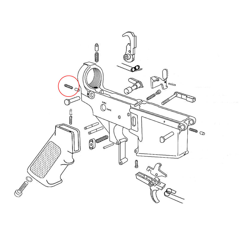 AR-15 Takedown Detent Spring