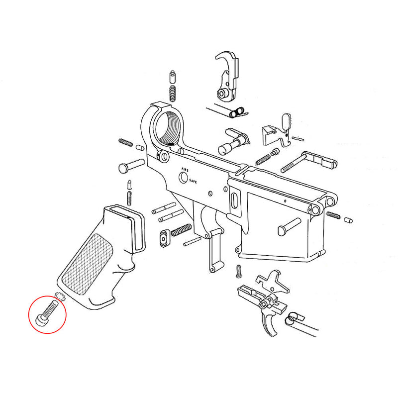 Pistol Grip Screw for AR-15