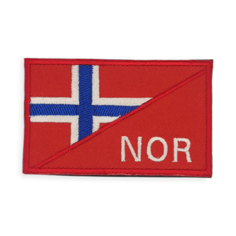 Norge / NOR flagg patch, 87x54mm