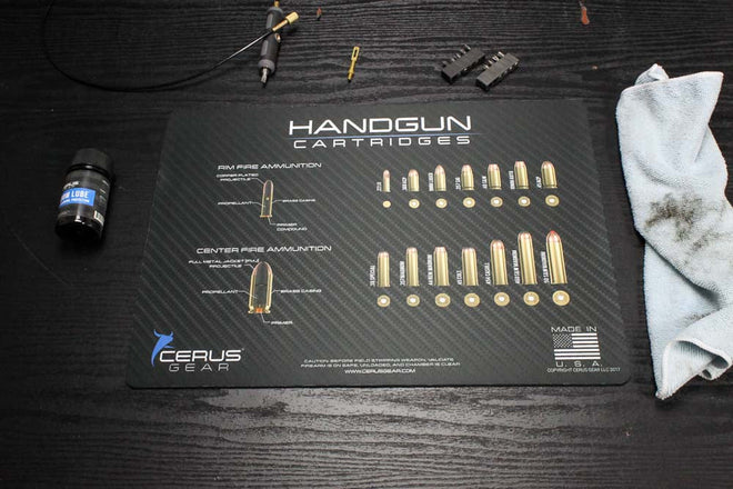 ProMat - Top Handgun Cartridges Gun Mat