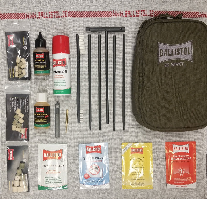 Ballistol Travel Kit - Komplett Pussesett for Pistol / Rifle / Hagle - Ballistol