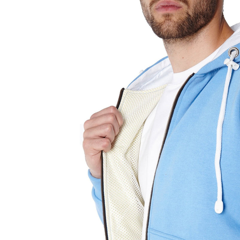 Cut-resistant hoodie with Kevlar®, Blue