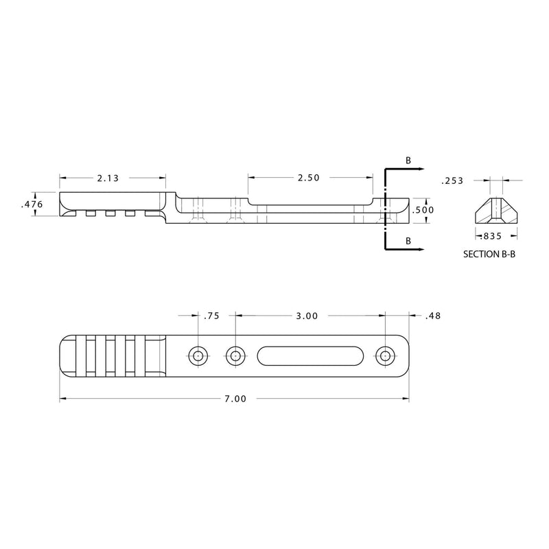 BT63 Nose Rail - Atlas