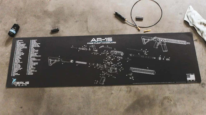 ProMat - AR-15 Free Float Handguard Schematic Magnum Gun Mat