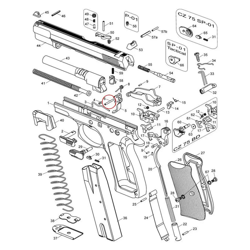 Competition Trigger Pin for CZ - CZ