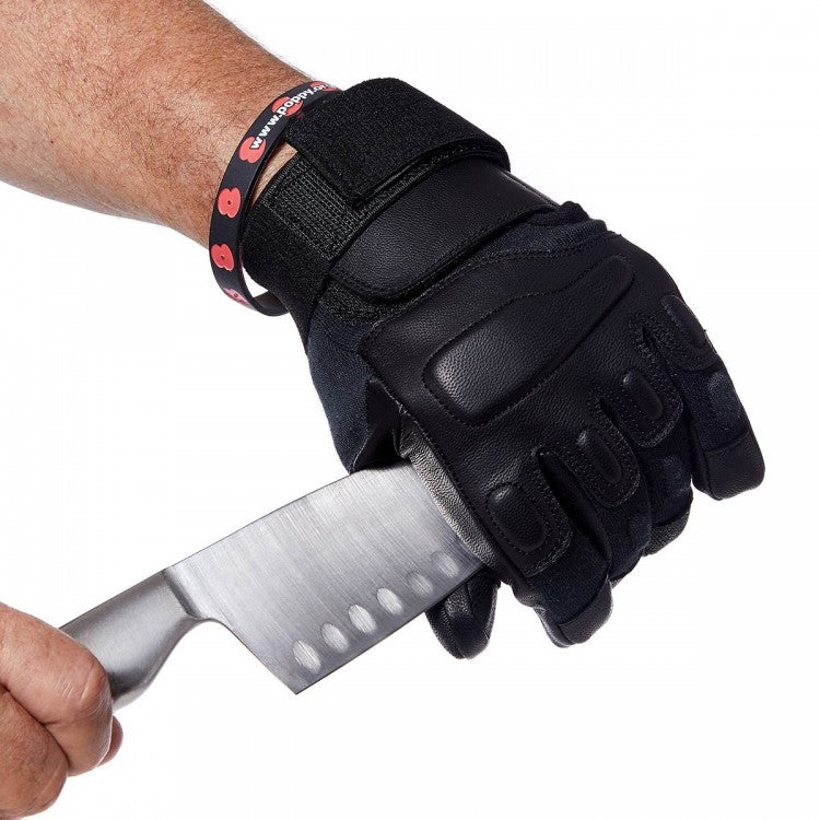 Coyote Gloves with Triple Protection, Level 5 Cut Resistance - Black