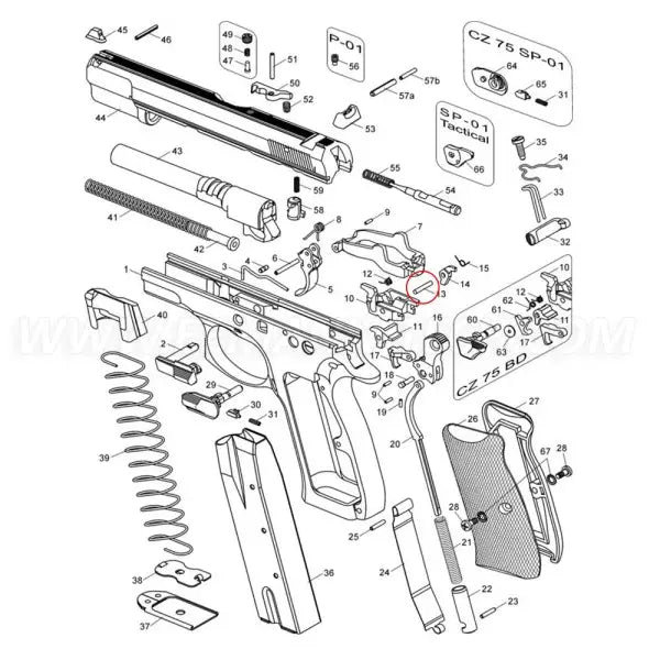 CZ 75 Sear Pin - CZ