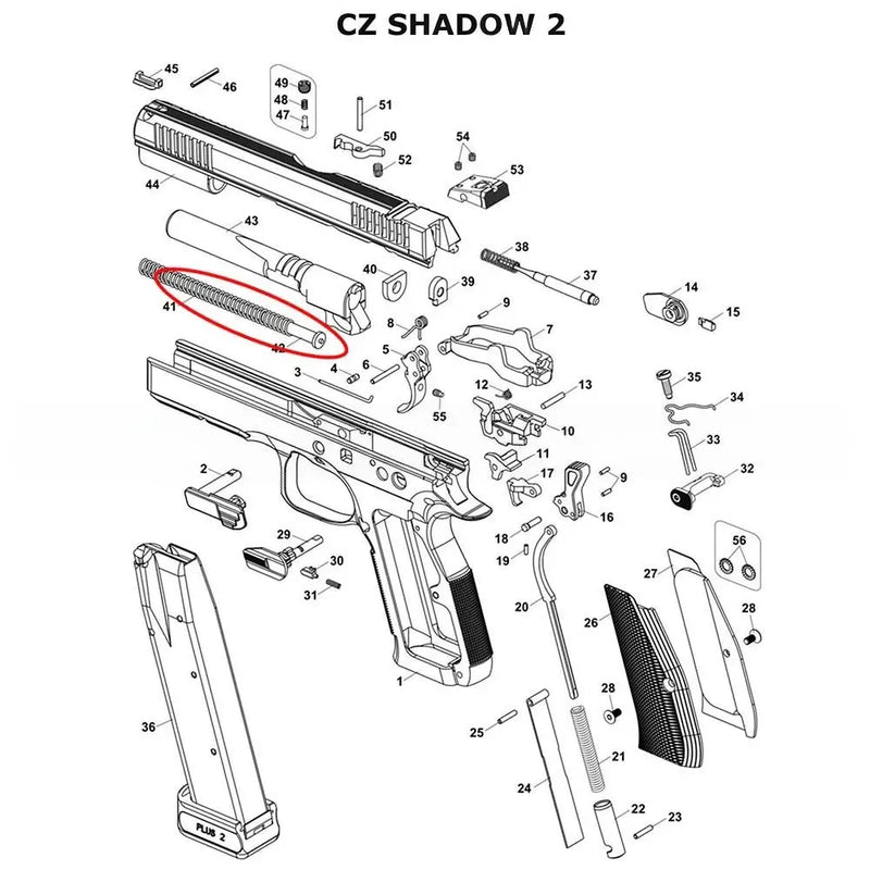 CZ Recoil Spring Guide Rod for Shadow 2