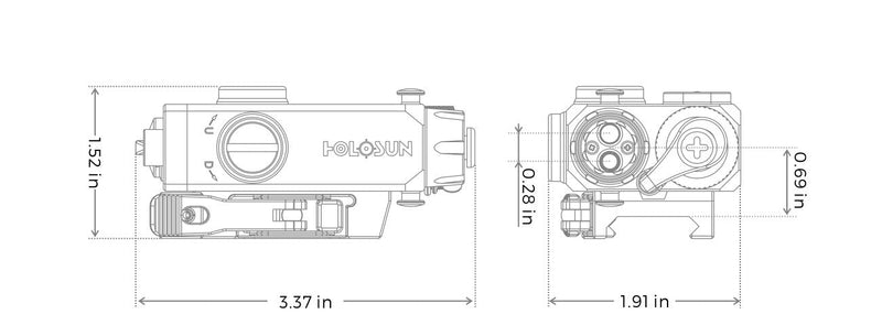 Holosun LS221 Laser Aiming Device - Holosun