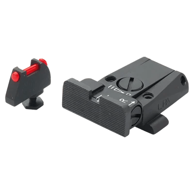 LPA SPR36GL7F Justerbart Sikte Sett for GLOCK med Fiber Optisk Front - LPA