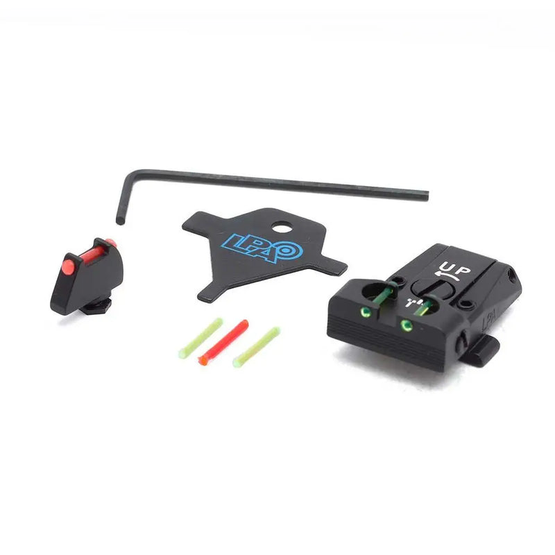 LPA TTF36GL Sight Set for GLOCK with Fiber Optic