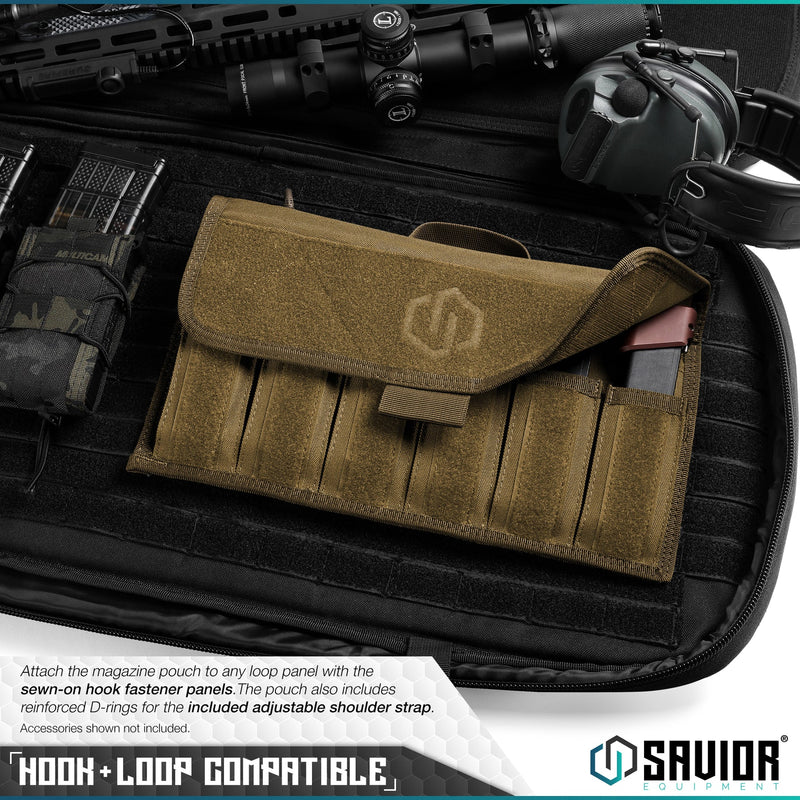 Savior Pistol Magazine Pouch with Sling - 6 Mag