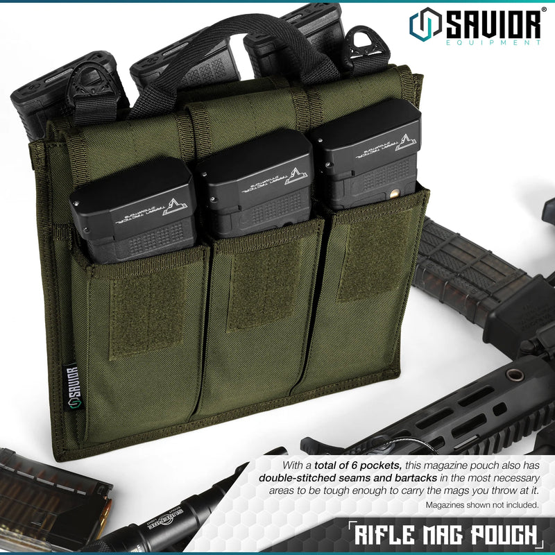 Savior Rifle Magazine Pouch - 6 Mag