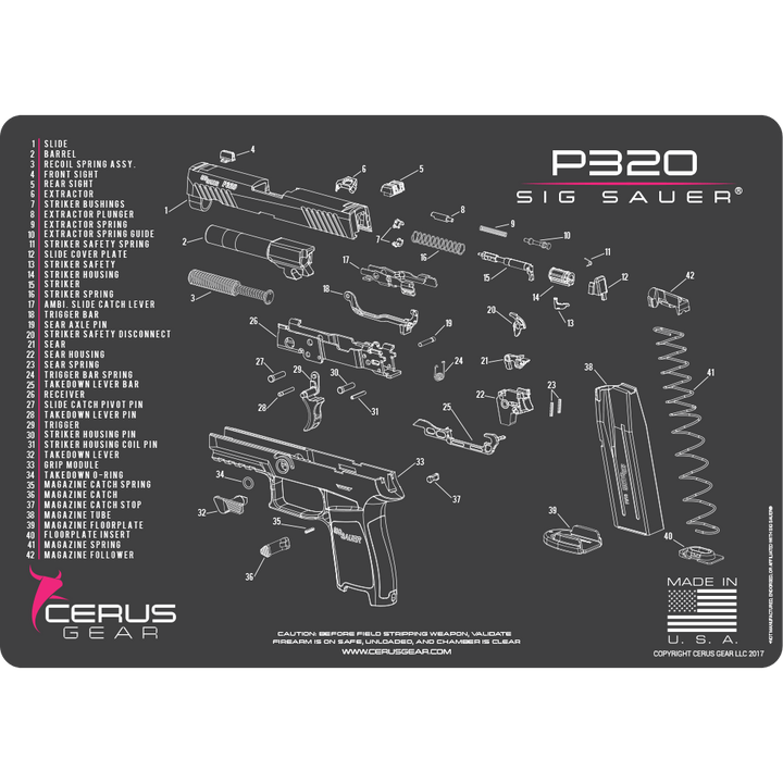 ProMat - Sig Sauer P320 Schematic - Cerus Gear