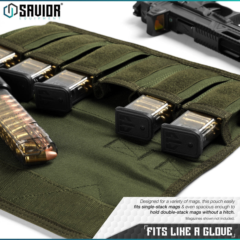 Savior Pistol Magazine Pouch with Sling - 6 Mag - Savior