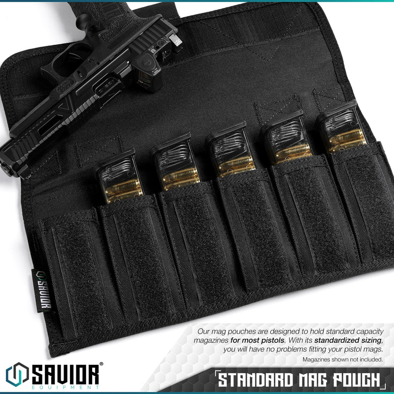 Savior Pistol Magazine Pouch with Sling - 6 Mag - Savior