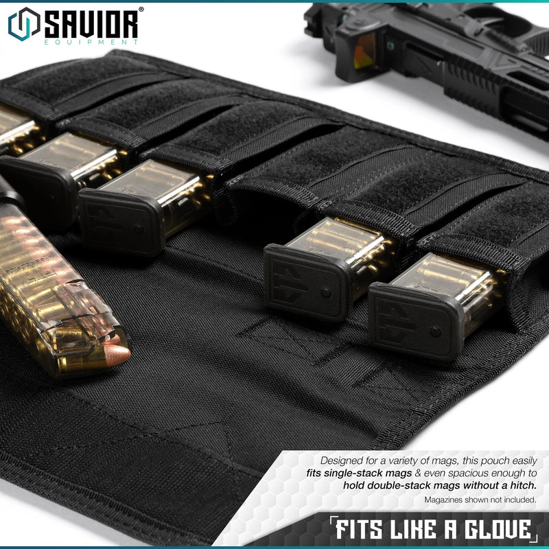 Savior Pistol Magazine Pouch with Sling - 6 Mag - Savior