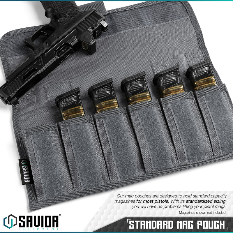 Savior Pistol Magazine Pouch with Sling - 6 Mag - Savior