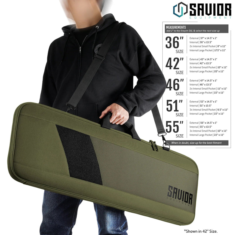 Savior Specialist Single Rifle Case - 36"/42"/46"/51"/55" - Savior