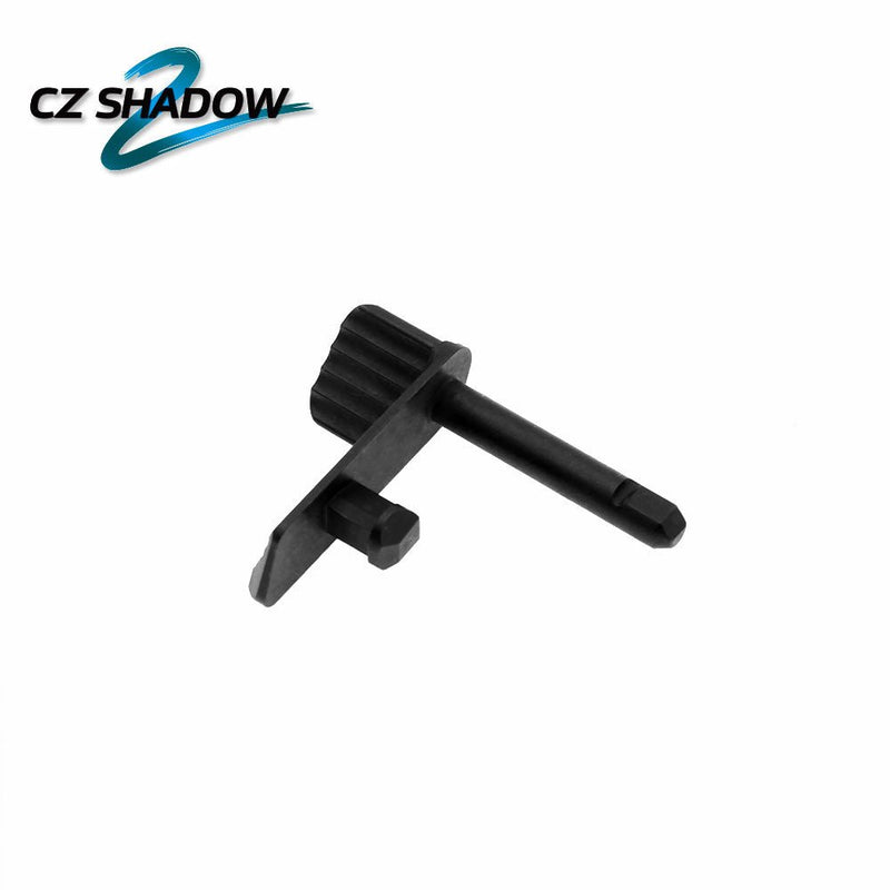 Slide Stop with Thumb Rest for CZ Shadow 2 - Black - Eemann Tech