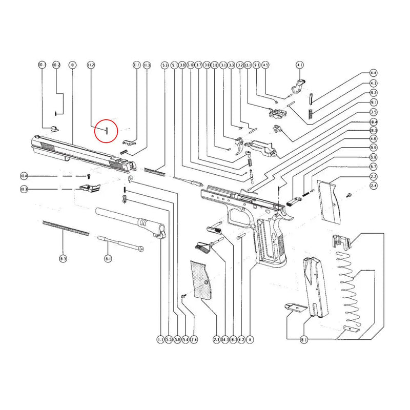 Tanfoglio Extractor Pin - Tanfoglio