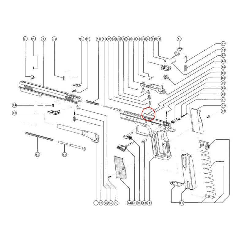 Tanfoglio Slide Stop Spring - Tanfoglio