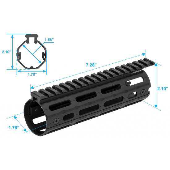 UTG PRO® AR15 Super Slim Drop - In M - LOK® Handguard, Carbine - Leapers, Inc.