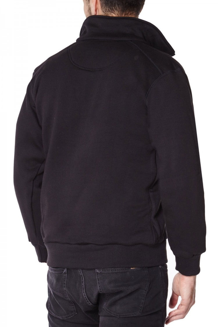 Cut-resistant sweater with zipper