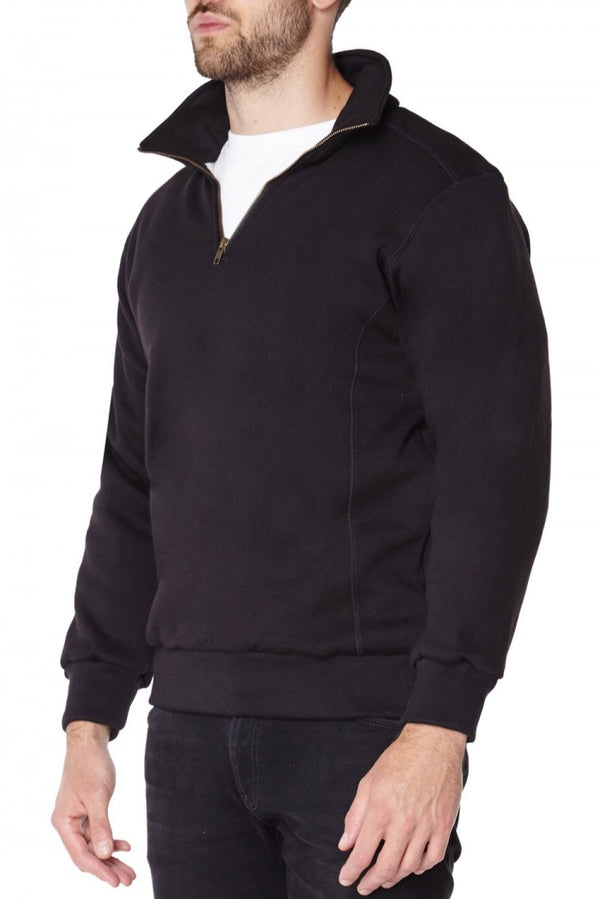 Cut-resistant sweater with zipper