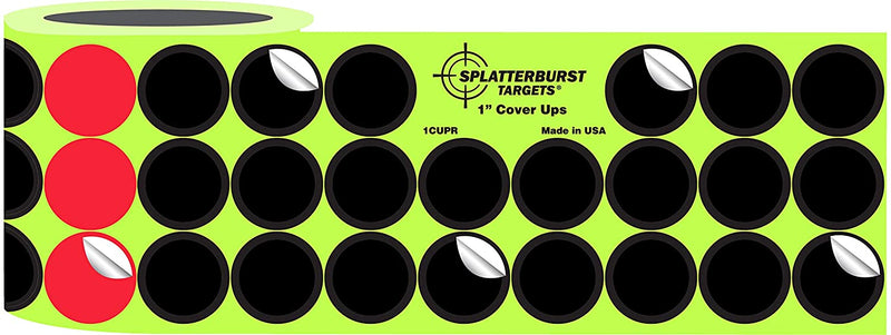 1" splatter rull m/1500 klistremerker - Splatterburst Targets