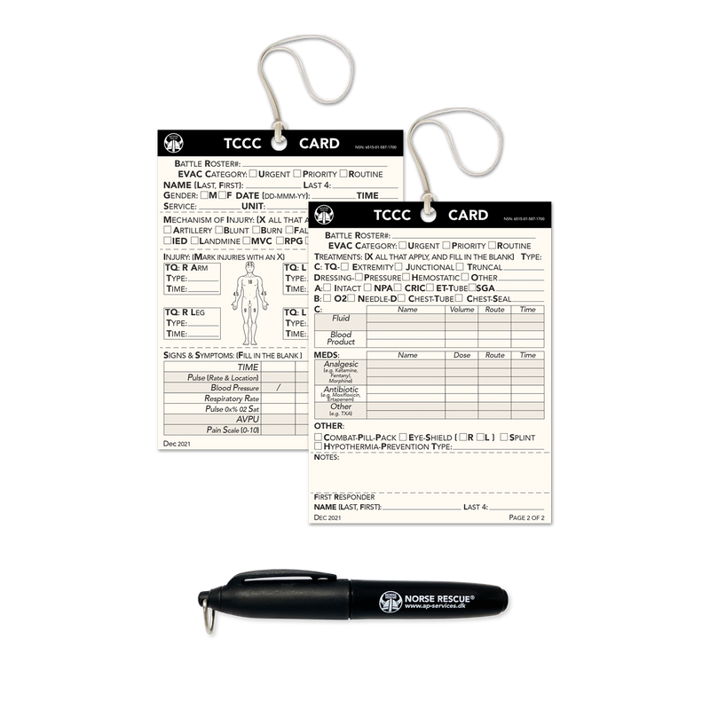 TCCC Card & Pen Kit