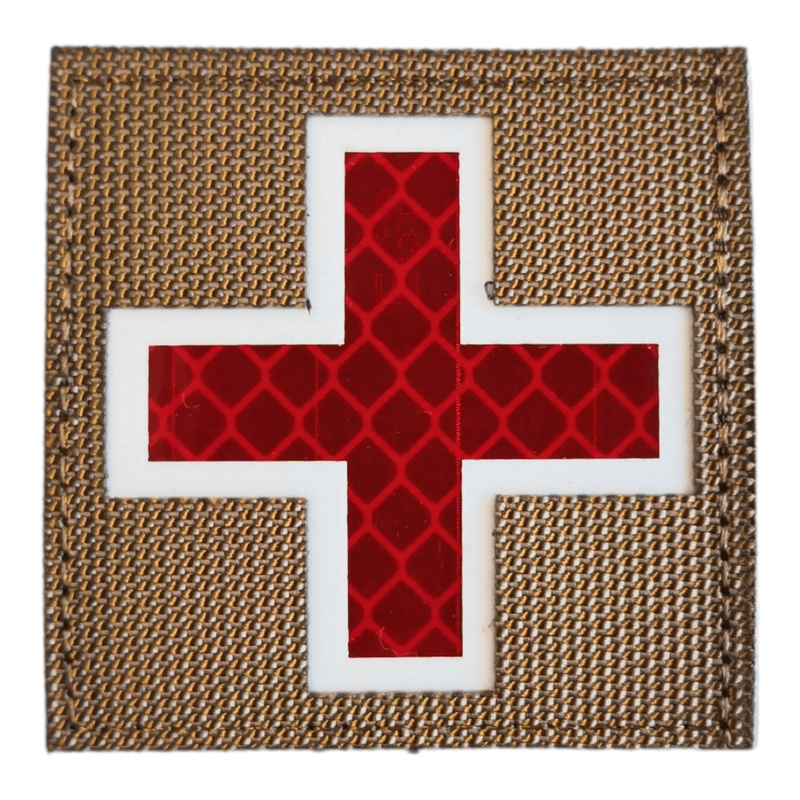 IR Medic kors patch, 50x50mm - TactX