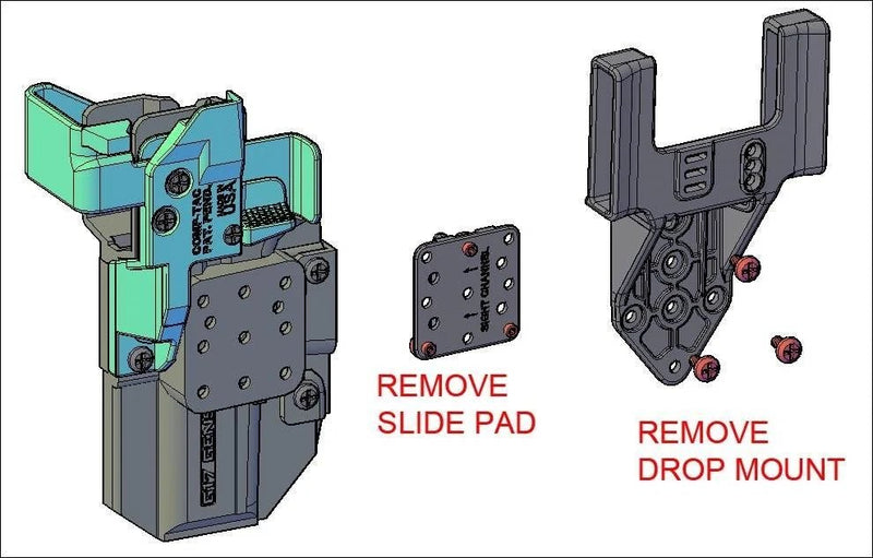 QLS Adapter Plate for CT2/CT3 - Comp - tac