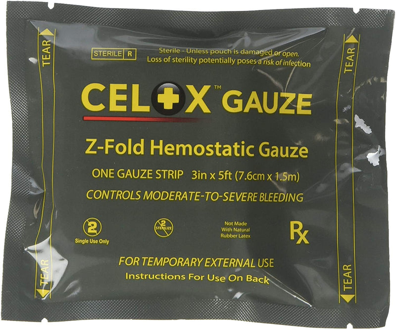 Rapid Hemostatic Z - Fold Gauze (1,5m) - Celox