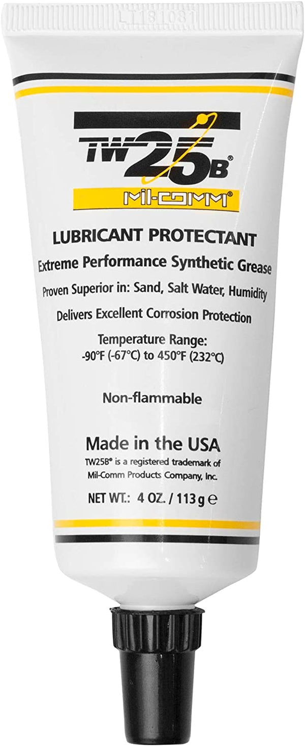 TW25B Gun Grease Lubricant 113g - Tapered Tip Tube (4oz) - Mil - Comm