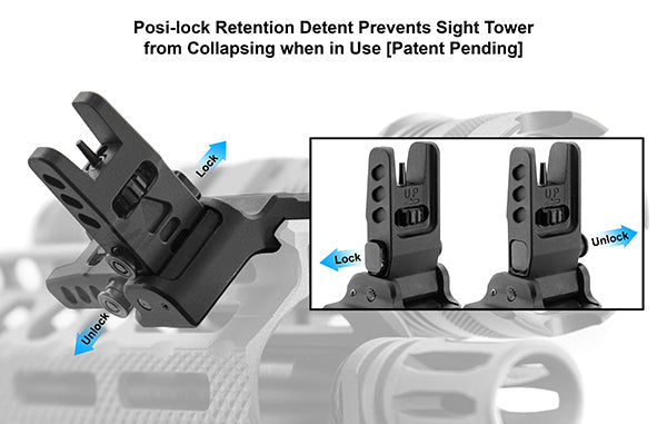 UTG® ACCU - SYNC® 45 Degree Angle Flip Up Front Sight - Leapers, Inc.