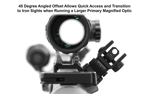 UTG® ACCU - SYNC® 45 Degree Angle Flip Up Rear Sight - Leapers, Inc.