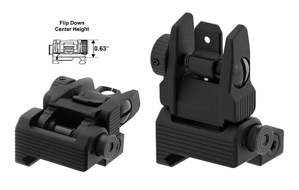 UTG® ACCU - SYNC® Spring - loaded Flip - up Rear Sight - Leapers, Inc.