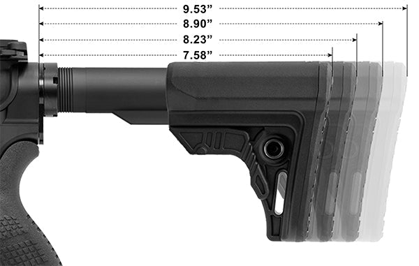 UTG PRO® AR15 Ops Ready S4 Mil - spec Stock Kit - Leapers, Inc.